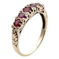 thumbnail image 2 of 10k Yellow Gold Genuine Ruby Anniversary Ring, 2 of 5
