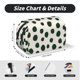 thumbnail image 5 of Disketp Abstract Green Polka Dot Estuche de Lápices de Doble Capa con Tapa Abatible y Cremallera, Organizador Escolar para Adolescentes y Adultos, 5 of 7