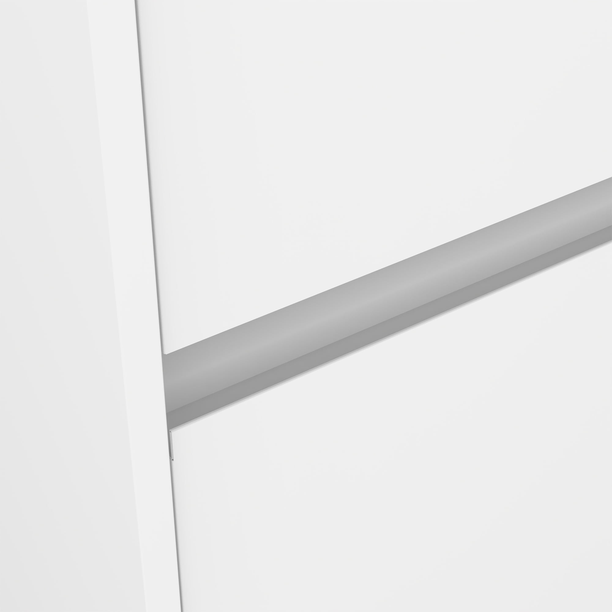 Kadyn 40"H Shoe Cabinet with 2 Flip Drawers, Steel Freestanding Shoe Rack Shoe Cupboard Organizer for Entryway, White Kadyn 40"H Shoe Cabinet with 2 Flip Drawers, Steel Freestanding Shoe Rack Shoe Cupboard Organizer for Entryway, White