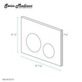 thumbnail image 4 of Wall Mount Dual Flush Actuator plate in Rose Gold, 4 of 4