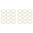 thumbnail image 1 of 24 Piezas de Abiertos para Cortina de Ducha, Anillos Ovalados para Colgar para de Barra, Baño de Metal Dorado, 1 of 3