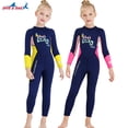 thumbnail image 4 of Naiovety DIVE SAIL Niños Traje de buceo Cuello 2.5 mm A prueba de sol Cálido Mantener 3 capas Impermeable Natación Playa Jugar Traje de Deportes acuáticos Amarillo S Naiovety OD003303-01, 4 of 6