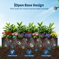 thumbnail image 3 of Black Metal Raised Garden Bed, Snap-On Iron Planter - Open Bottom Design - Tool-Included Assembly  for Patio, Balcony, or Yard, 3 of 10