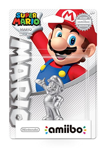 Mario Silver Amiibo Figure (Super Mario