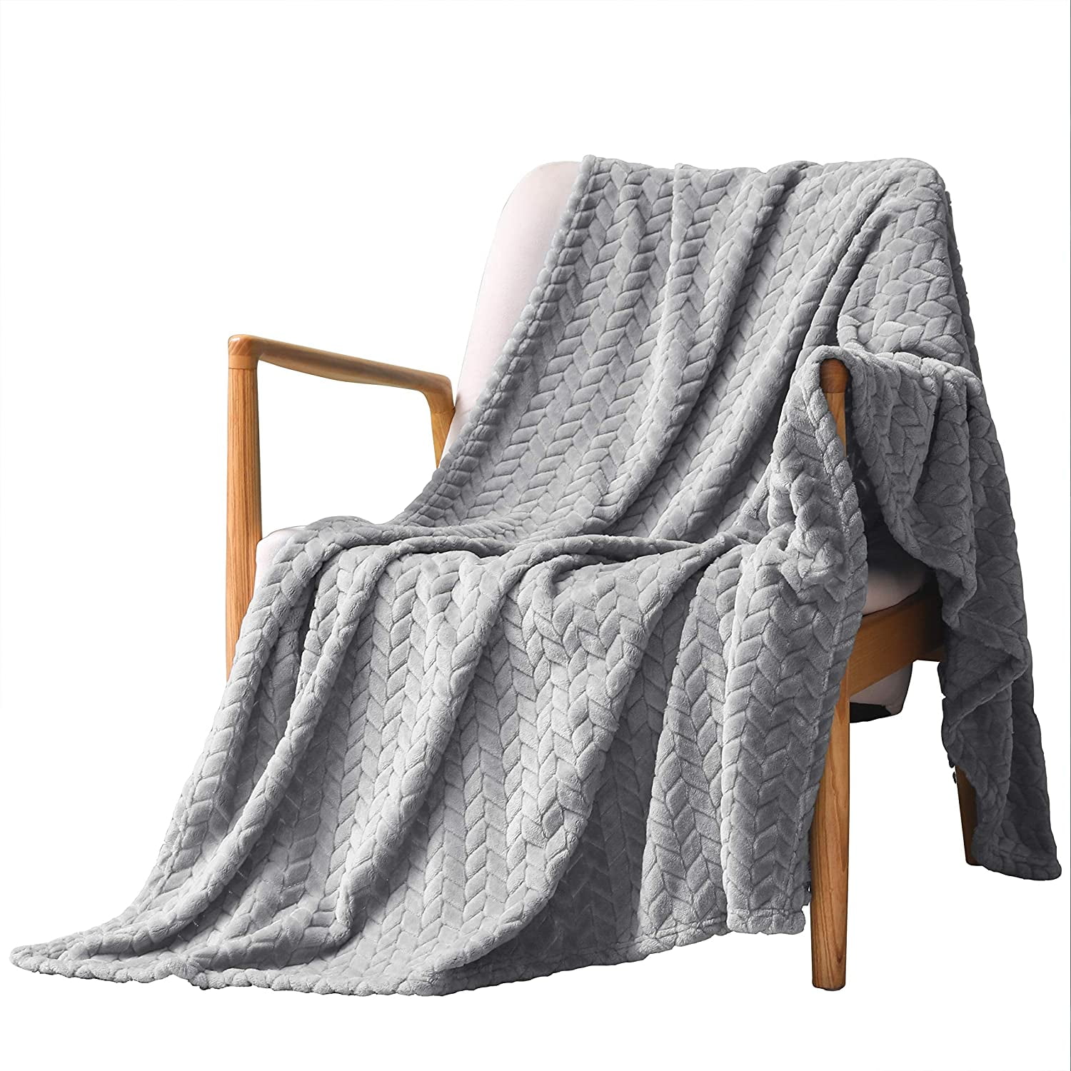 SHARK HOODED THROW Your Zone Gray Blanket 40X50 Inches With Hands NEW NWT 