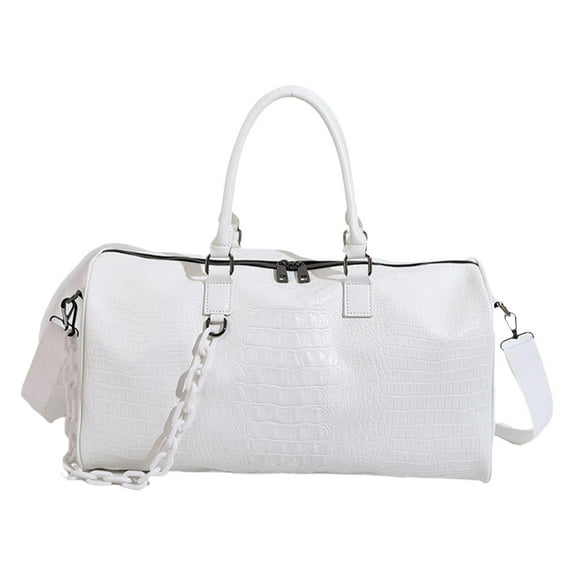 Bolso bandolera de PU de Gran capacidad jinwen para mujer, bolso de hombro, verano, largo 45 cm, ancho 19 cm, alto 24 cm
