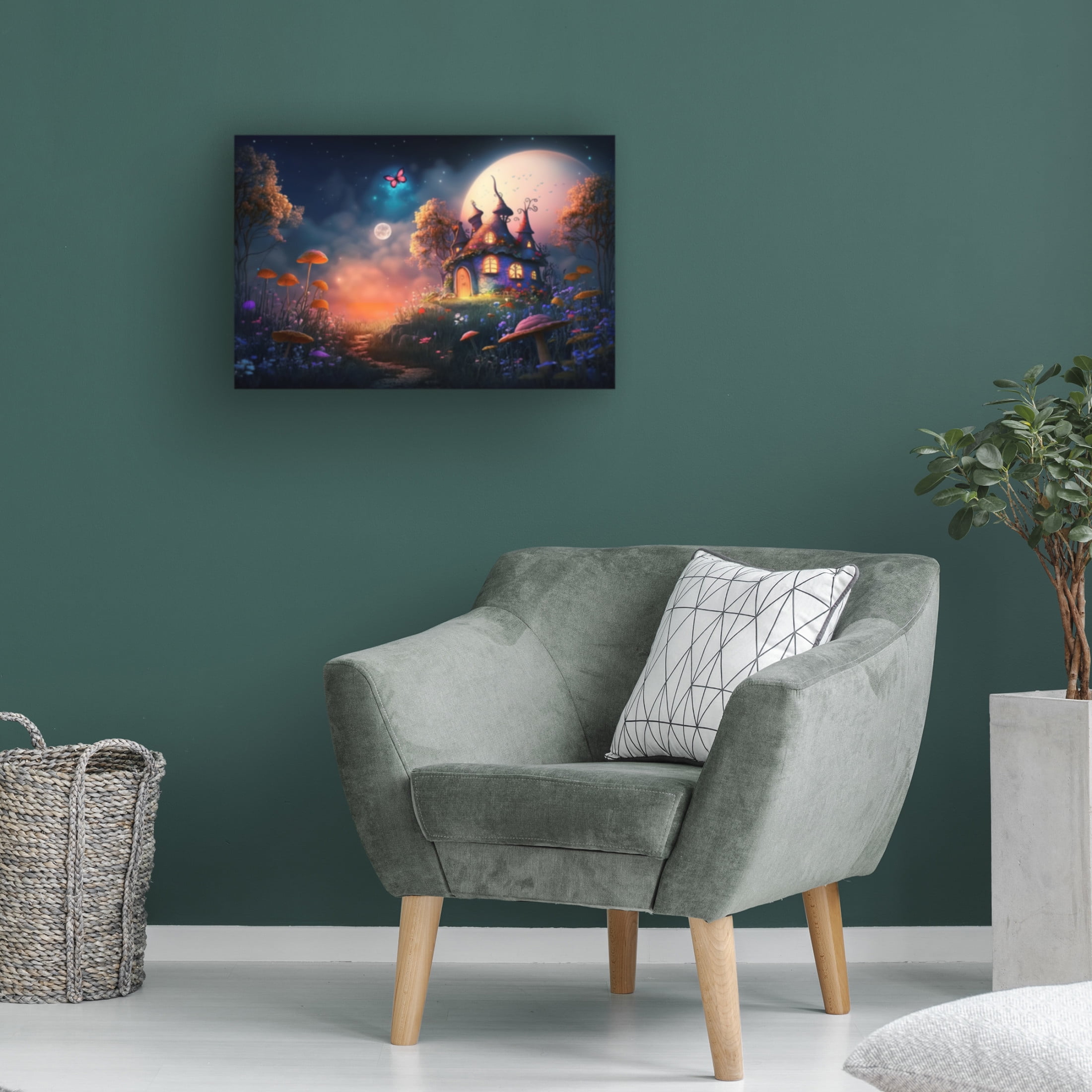 Canvas Wall Art - Ray Heere 'Fairytale Landscape 5' Wall Art for Living Room, Bedroom, or Office Décor by Trademark Fine Art - 24 x 16 Inches