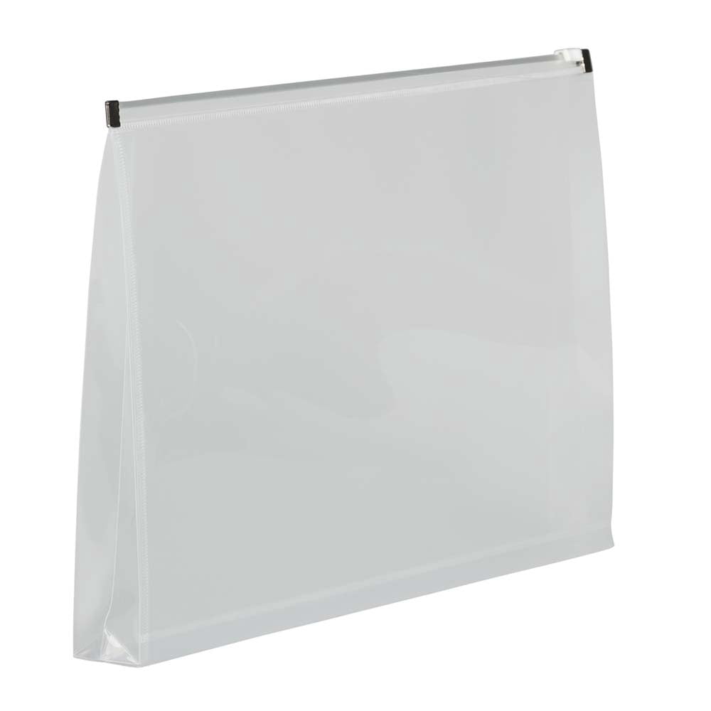 JAM Paper Plastic Envelopes with Zip Closure, Legal Booklet, 9 1/2 x 10 1/2, Clear, 3/Pack
