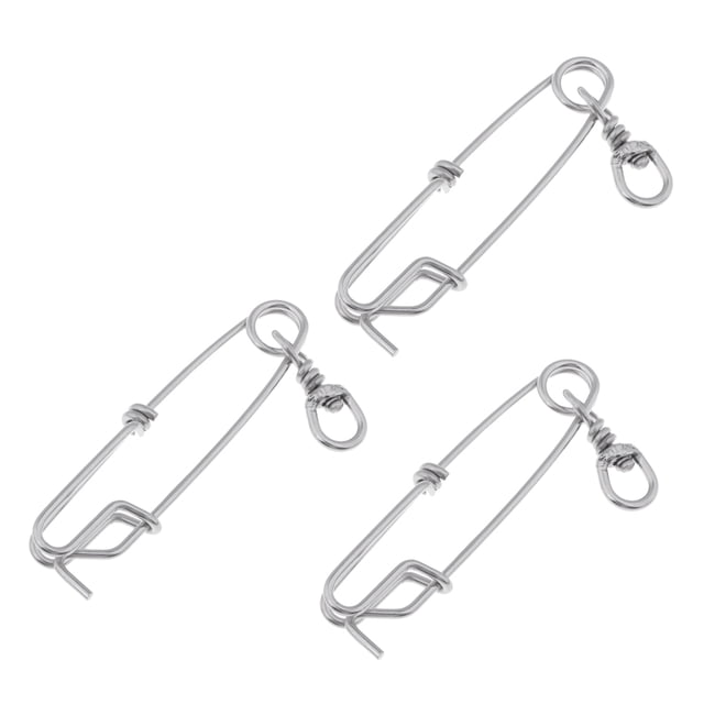 3pcs Pesca Clips de línea larga Broches Clips Conectores de pesca Sunnimix Pesca clips largos de línea