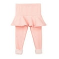thumbnail image 3 of Uccdo Girls Casual Thicken Fleece Leggings Skaters Tutu Skirts Winter Warm Tights Pants 3-11 Years, 3 of 6