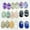 Random Color Mixing, variant on Natural Crystal Agate Edge-covered Rectangular Pendant