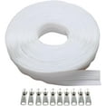 thumbnail image 6 of 2 Set 10.94 Yards 10Pcs Khaki Nylon Zipper Tape by The Yard Metal Coil Replacement Separating Coat Jacket Zippers Kit with Pulls for Sewing Making DIY Tailor Bags Garment Clothing Crafts Supply, 6 of 9