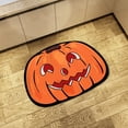thumbnail image 6 of PALIFEUR Halloween Door Mat, 24"x16" Dirt Trapping Door Mat Indoor Entrance, Washable Non-Slip Front Door Mat Outside Entrance, Halloween Pumpkin Shape Doormat for Holiday Party Decorations, 6 of 7