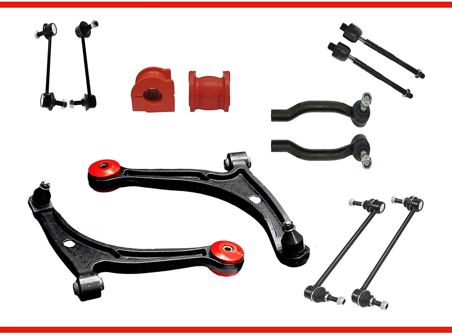 14PC Complete Front Rear Suspension Kit with Control Arm For Acura MDX