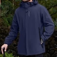 thumbnail image 4 of WTOBBY Men's Outdoor Windbreaker Jacket with Hood, Windproof and Waterproof Workwear Sport Coat for Outdoor Activities and Daily Wear,Dark Blue 3XL, 4 of 4