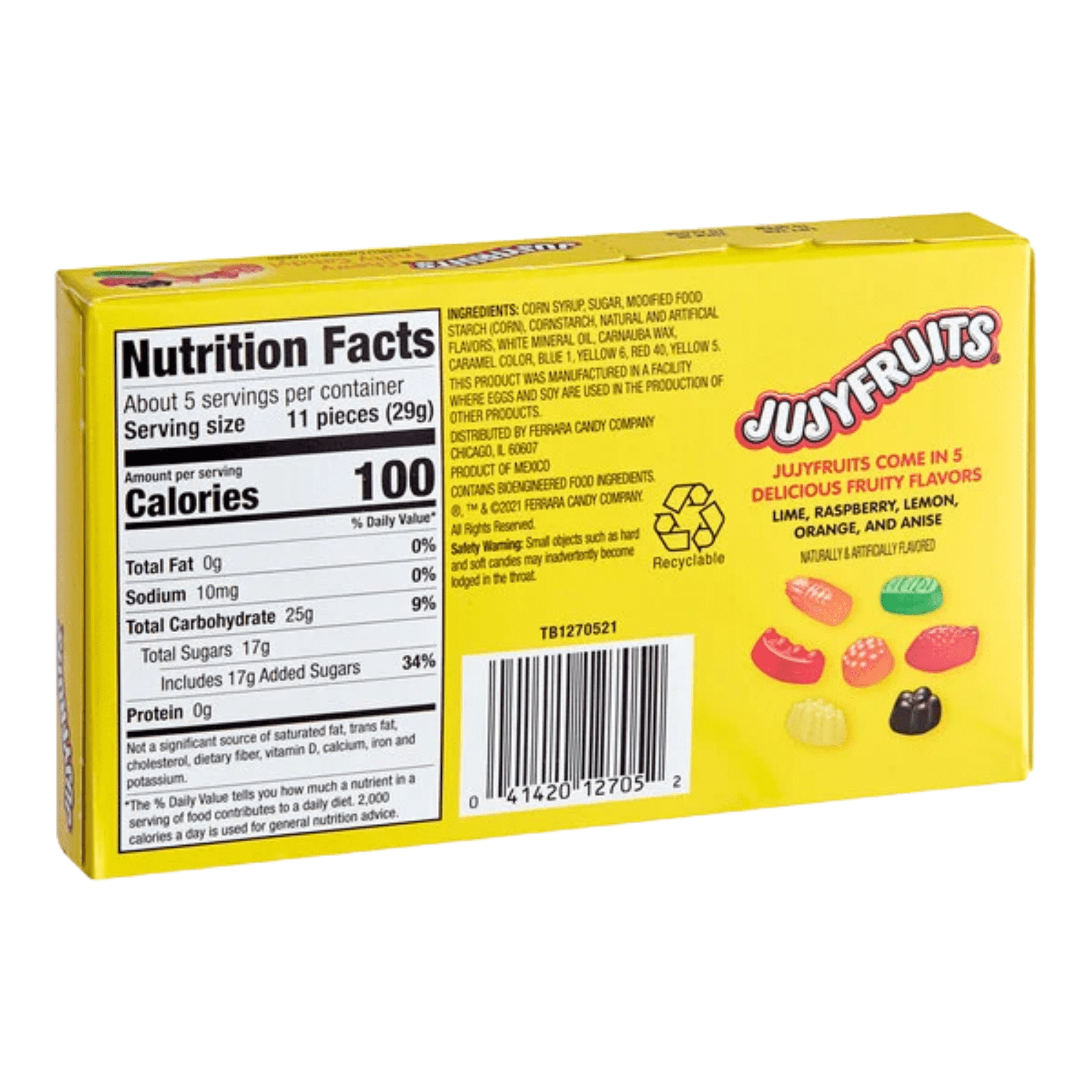 (6 pack) (3 pack) Jujyfruits Chewy Fruity Candy, Theater Box, Each 5 oz.