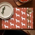 thumbnail image 4 of Repeat Chihuahua Summer Placemats Table Placemats Set Of 6-Linen Kitchen Washable Placemats Table Mats 11.8"x17.7"Non-Slip Heat Resistant, 4 of 5