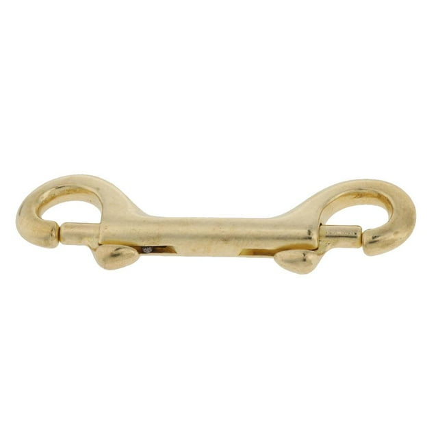 Double Ended Snap Hook Key Holder Brass Clip Keychain 78mm