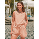 thumbnail image 5 of Conjuntos de Dos Piezas de Verano para Mujer: Camiseta Sin Mangas y Pantalones Cortos A Juego, Chándal de Algodón A Rayas, Rayas Naranjas, Talla XL, 5 of 8
