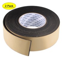 Uxcell EVA Self Adhesive Sealing Foam Tape for Window Door Insulation 2pcs 0.6”x0.12”x16.4ft