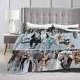 thumbnail image 4 of Personalised Blanket Custom Blanket with Photos Text.Custom Blanket with 1-9 Photo Collages.Flannel Blankets for Family Birthday Wedding Gift Fits Couch Sofa Bedroom Living Room-80cmX120cm, 4 of 6