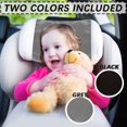 thumbnail image 3 of Funda satinada para reposacabezas de asiento de coche para bebés Okueejur, 2 unidades, 3 of 6