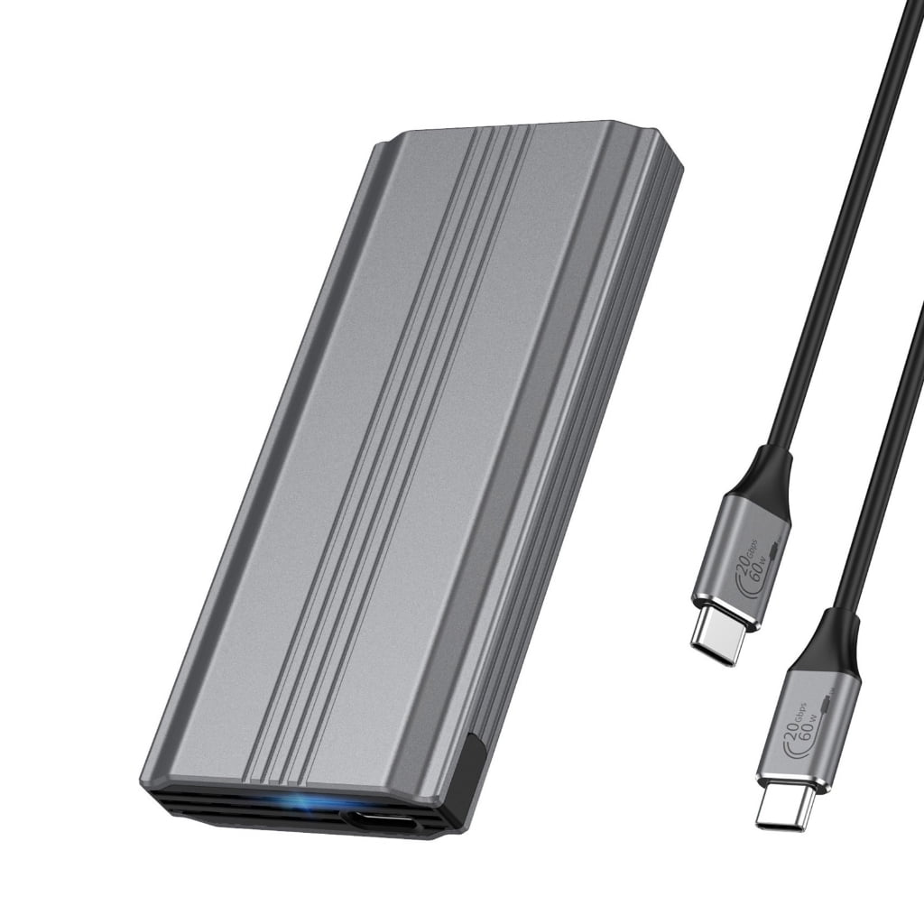 Milue External M.2 NVMe SSD Shell USB 3.1 Type C 20Gbps Large 8TB Storage