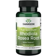Swanson Full Spectrum Rhodiola Rosea Root, Helps Maintain Healthy Energy & Stress Levels, 400 mg (100 Capsules)