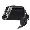 thumbnail image 1 of Bolso Bandolera para Mujer Bolso Cuadrado Cuero Genuino Bolsos Compras Casuales (Negro), 1 of 9