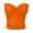 Orange, variant on Elegant Strapless Solid Color Knit Top for Women Stretchable Tube Bandeau Bra Crop Tops for Casual or Party Wear Womens Plus Size Tops Orange XXL