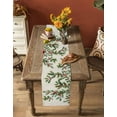 thumbnail image 4 of Table Runners 60 Inches Long Dress Scarves, Christmas Farmhouse Kitchen/Dining Table Runner, Small Coffee Tablerunners, Xmas Botanical Pine Needle Berry Rustic 13x60 Inch, 4 of 7