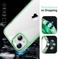 thumbnail image 5 of JETech Case for iPhone 14 6.1-Inch, Shockproof Phone Bumper Cover, Anti-Scratch Clear Back (Midnight Green), 5 of 6