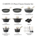 thumbnail image 2 of Juego de utensilios de cocina CAROTE Black Granite Induction 21 piezas, 2 of 5