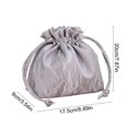 thumbnail image 3 of Qliuoazw Drawstring Makeup Bag Large Capacity Cosmetic Bag Portable Storage Pouch Travel Toiletry Bag, 3 of 6