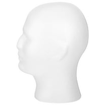IBASETOY Hairdressing Mannequin Head White Foam 1Pcs 10.4X7.9X5.1In