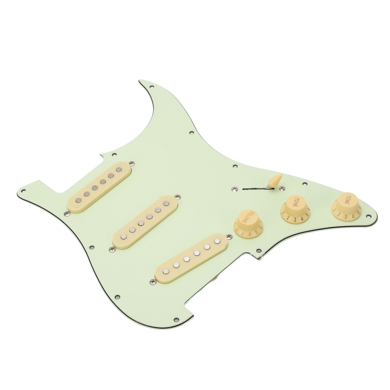 Guitar Scratch Guard Plate, Easy Installation Vintage Green Electric Guitar Pick Guard Complete