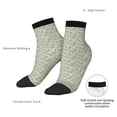thumbnail image 6 of Naloa Leaves Ankle Socks for Women Non Slip Socks No Show Socks Classic Low Cut Casual Socks Casual Socks, 6 of 7