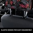 thumbnail image 4 of Kdxio Colorful Hawaii Palms Pattern Print 2 Piece Car Head Rest Covers Set Auto Front/Rear Seats Headrest Cover Universal Fit Most Cars,Sedan, SUV, 4 of 9