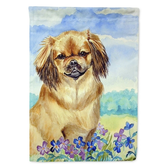 Carolines Treasures 7078-FLAG-PARENT Tibetan Spaniel Flag  multicolor