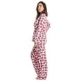 thumbnail image 2 of Just Love Womens Pajama Set  Elegant, Relaxing Sleepwear (Pink Heart Long Sleeve, 2X), 2 of 3
