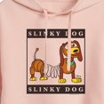thumbnail image 3 of Toy Story 4 - Type Block Slinky - Juniors Cropped Pullover Hoodie, 3 of 5