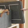 thumbnail image 3 of Fabric Storage Box,Clothes Organizer Foldable Galvanized Clothes Organizer Fabric Foldable Storage Baskets Unbeatable Value, 3 of 8