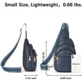 thumbnail image 6 of BZUEPRS Small Sling Bag for Women Leather Crossbody Bags Fanny Pack Chest Bag for Travel., 6 of 15