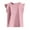 Pink, variant on JoyHoop Toddlers Baby Girls Tee Plain Short-Sleeve Ruffled Basic Tee Shirt Top Infant Birthday Casual Summer Clothes