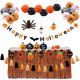 thumbnail image 4 of Halloween Hanging Spider Decor with Black Plastic Garland for Indoor Outdoor Decoration Create Frightening Atmosphere 2Pcs, 4 of 5