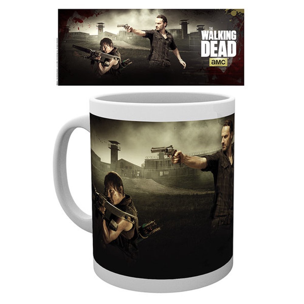 The Walking Dead Ceramic Coffee Mug / Cup (Rick Grimes & Daryl Dixon