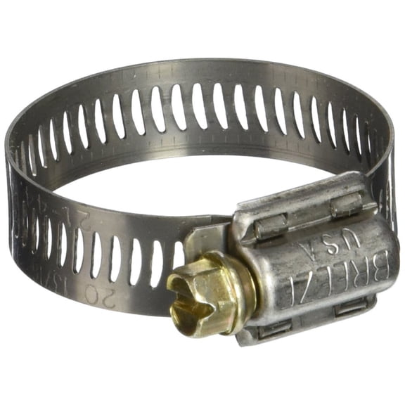 10 Pack Breeze 62020H Power Seal Clamps with Plated Screw Effective Diameter Range: 13/16" - 1-3/4" (21mm - 44mm)