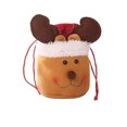 thumbnail image 1 of Bolsas de regalo de Navidad, con cordón Bolsas de regalo de Navidad de tela reutilizables, para regalos y decoraciones Muñeco de nieve súper lindo Papá Noel Ciervo, 1 of 5