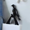thumbnail image 1 of Gancho decorativo para pájaros, colgador de almacenamiento de ropa montado en la pared, fácil de instalar, decoración de pared moderna creativa para M Negro Baoblaze Gancho de pared de pájaro, 1 of 8
