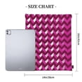 thumbnail image 2 of Leisure Draw String Mouth Backpack 16 X 14 Woven Band Durable Not Easy To Fall Off In Travel Portable Draw String Design Magenta Houndstooth_2, 2 of 8